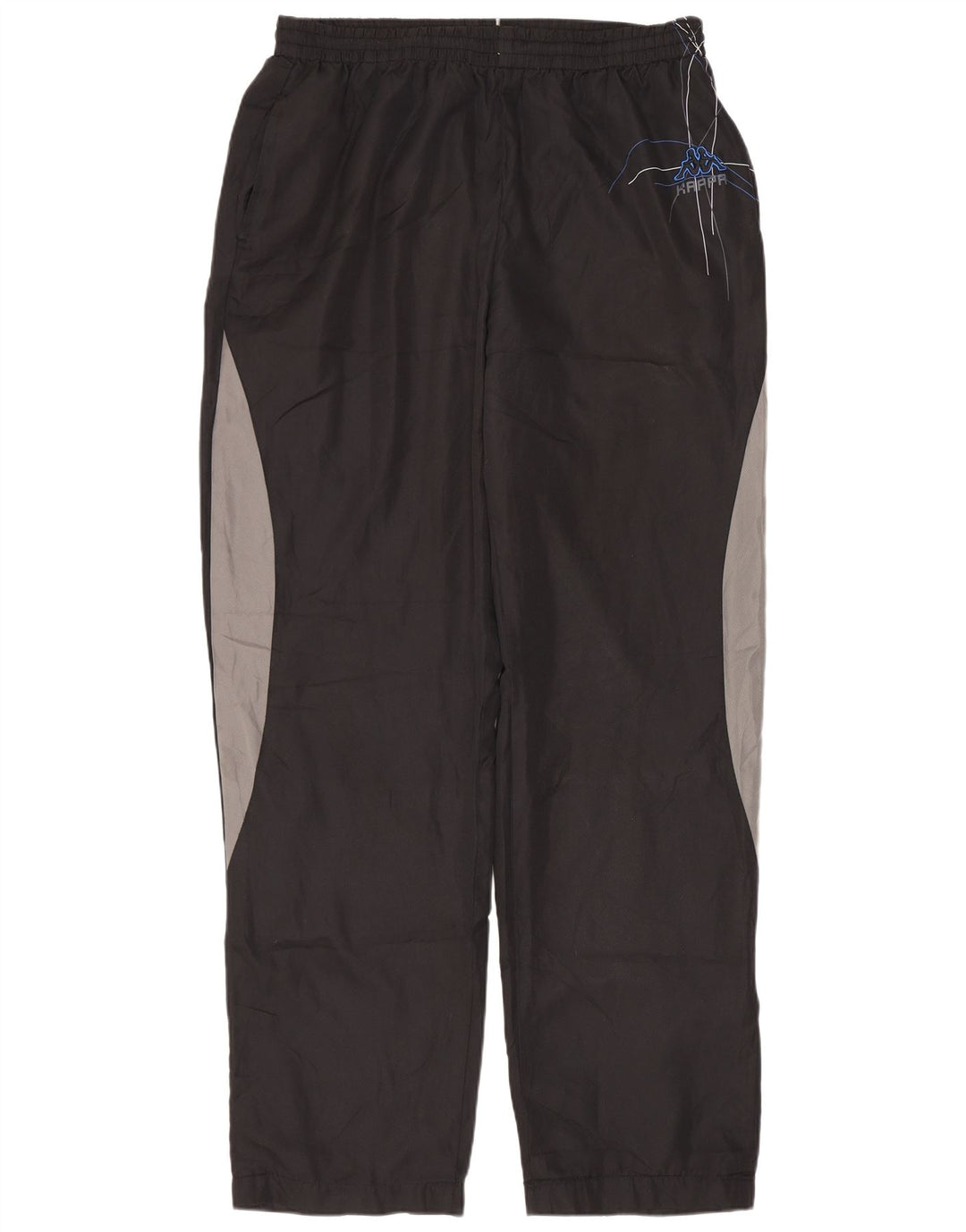Pantaloni de trening pentru bărbați Kappa, negru, poliester color bloc