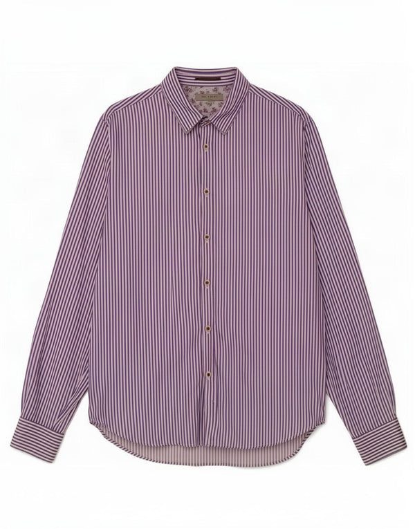 Cămașă pentru bărbați Ted Baker Mărimea 5 XL Bumbac cu dungi albastre