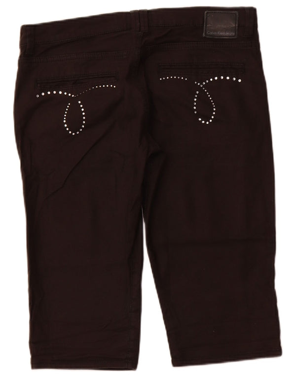 Bermude Calvin Klein pentru femei W31 bumbac maro mediu