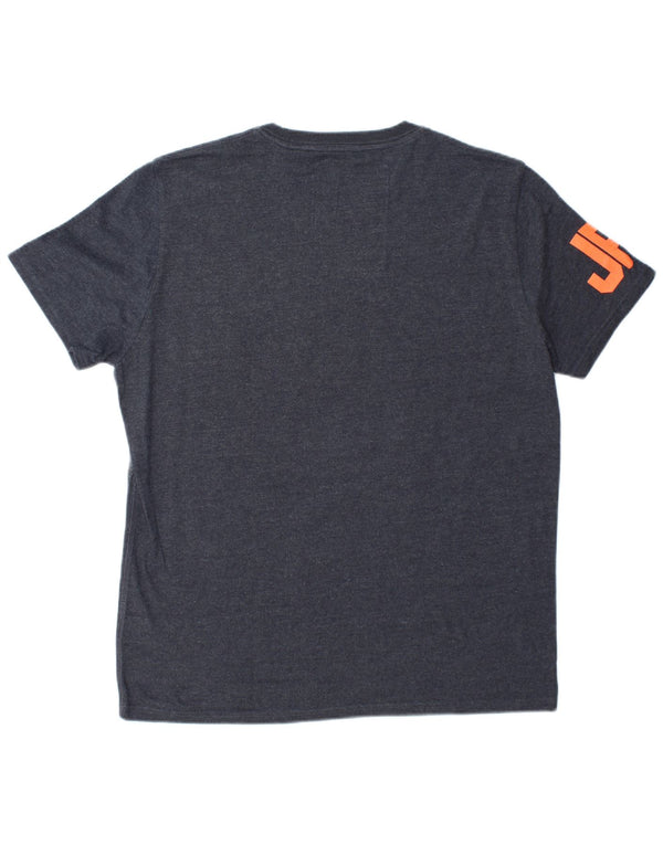 Tricou grafic pentru bărbați Superdry Top 2XL, gri, bumbac color bloc