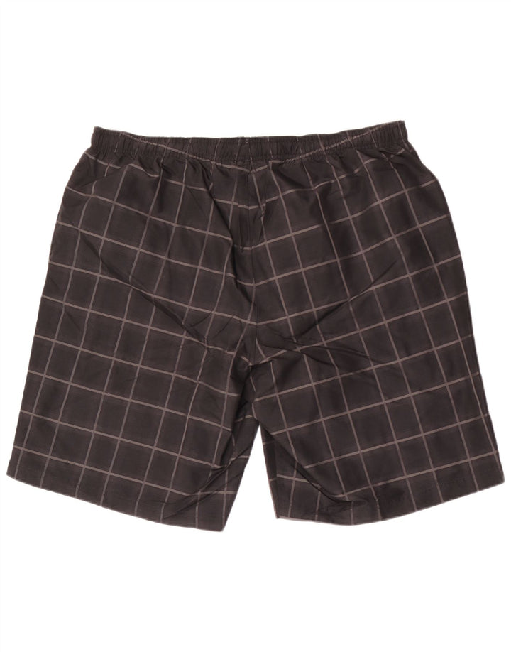 Pantaloni scurți sport pentru bărbați Reebok XL, poliester cu check-in negru