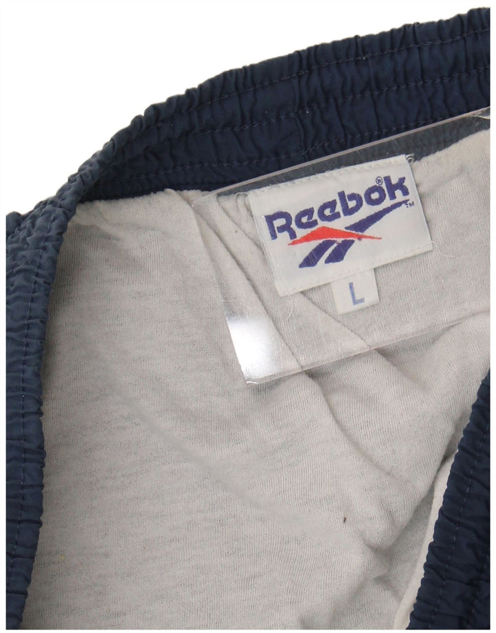 Pantaloni scurți sport pentru bărbați Reebok, nailon mari bleumarin