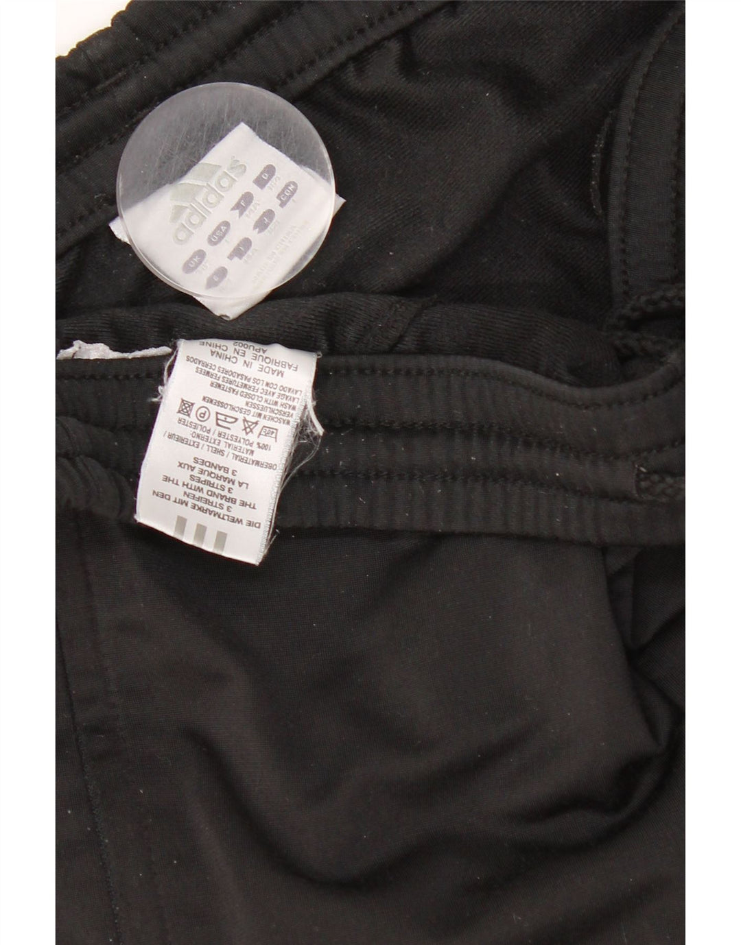 Pantaloni de trening Adidas baieti 13-14 ani poliester negru
