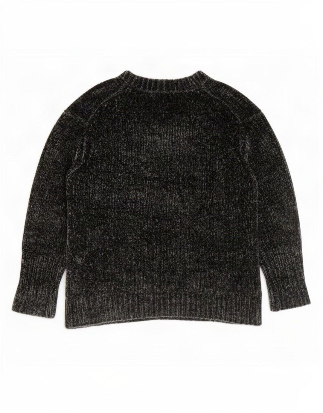 Pulover pentru femeie Zara supradimensionat cu mâneci 3/4 cu decolteu în V, UK 14, gri mediu
