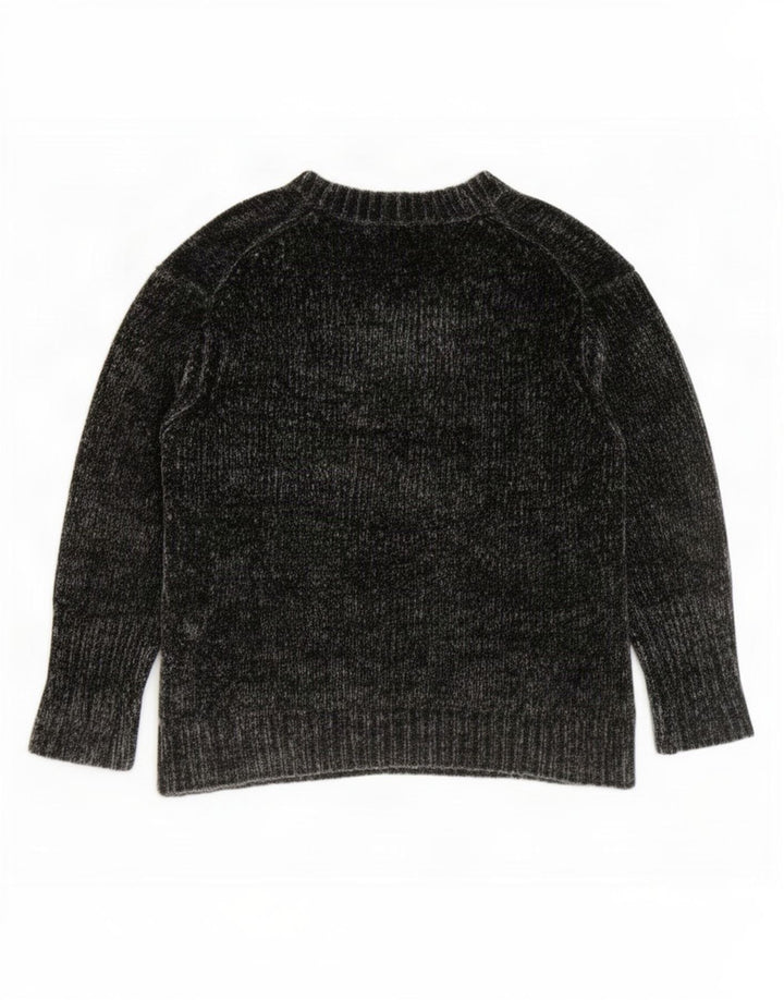Pulover pentru femeie Zara supradimensionat cu mâneci 3/4 cu decolteu în V, UK 14, gri mediu