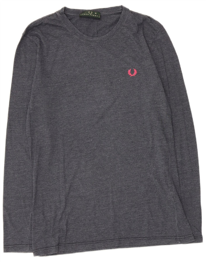 Fred Perry Top pentru femei cu mânecă lungă UK 14 Medium bleumarin bumbac