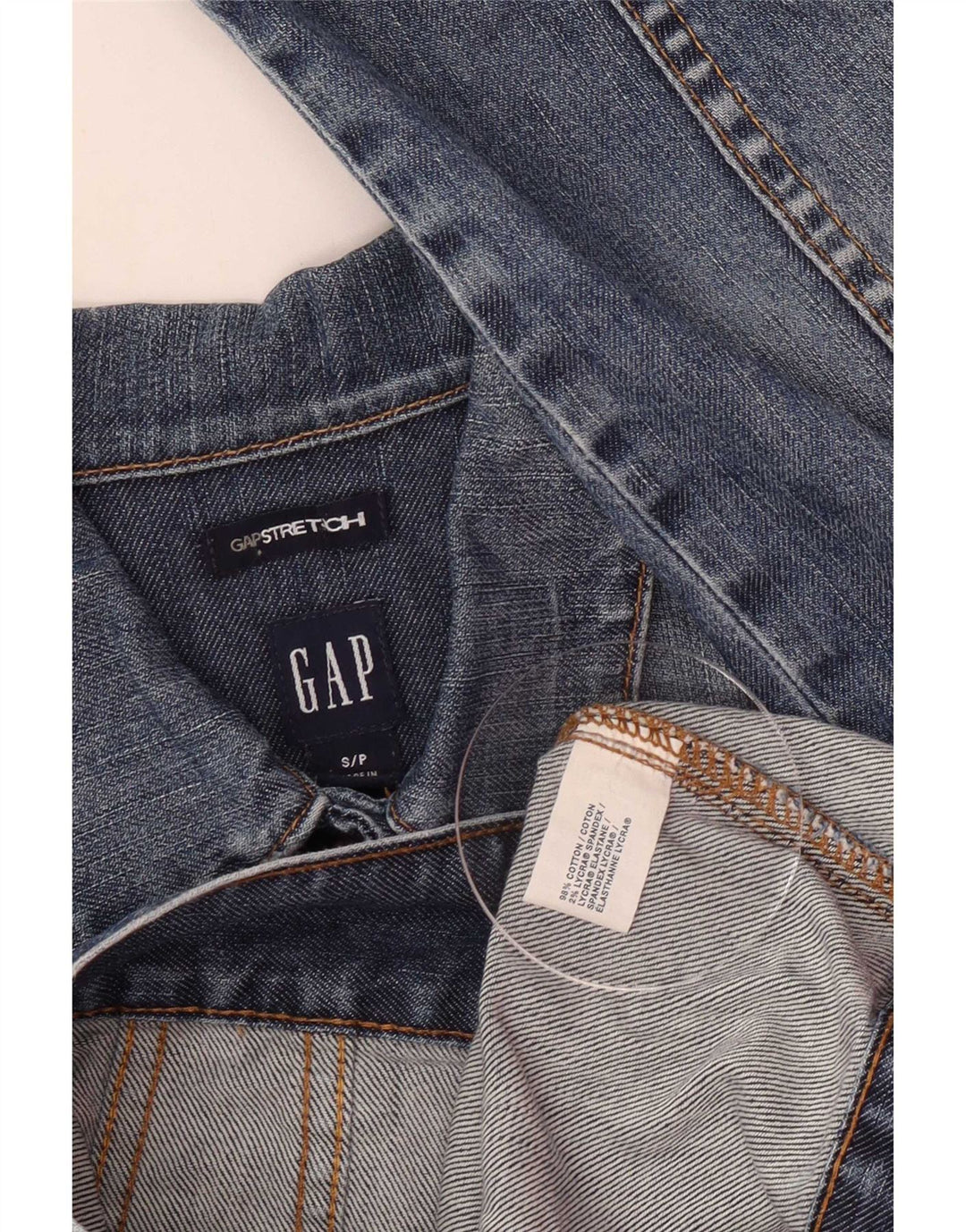 Jachetă de blugi Gap pentru femei, UK 10, mic, albastru, bumbac