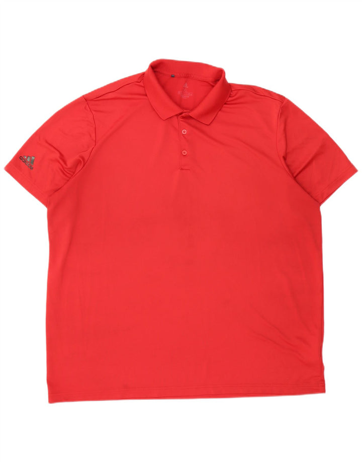 Tricou polo pentru bărbați ADIDAS 2XL poliester roșu