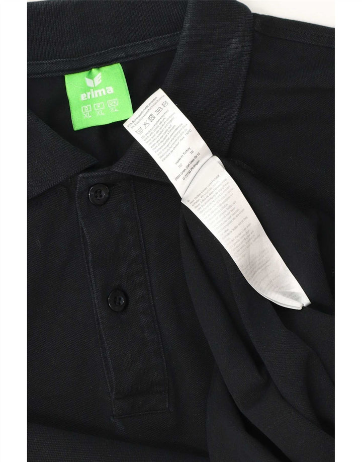 Tricou polo Erima pentru bărbați XL bumbac negru