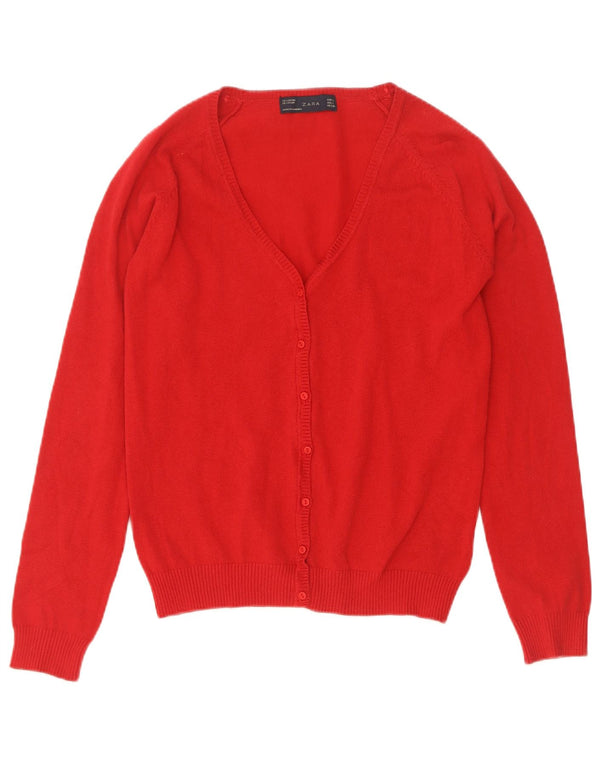 Pulover cardigan pentru femei Zara UK 14 mare, roșu
