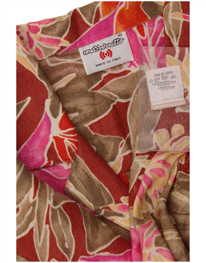 Cămașă cu mânecă scurtă pentru femei MAZZONETTO IT 46 mare, multicoloră, florală