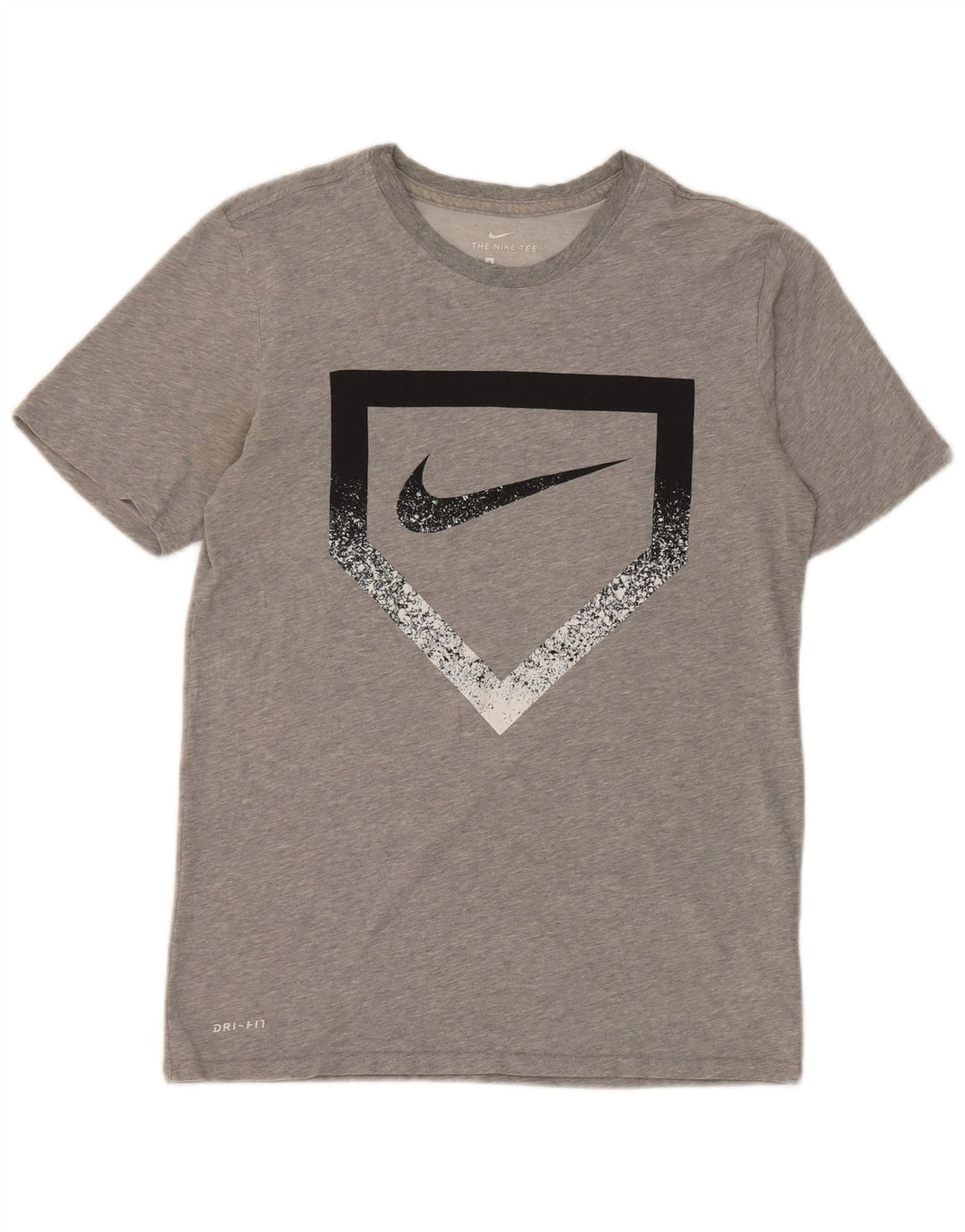 Tricou grafic Nike Dri Fit pentru bărbați Top mic, gri, bumbac
