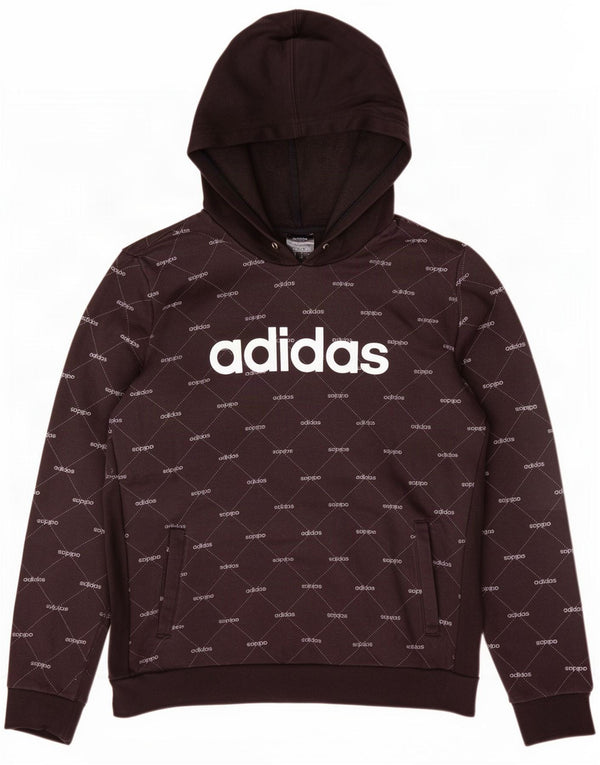 Pulover Adidas pentru femei Graphic Hoodie UK 24/26 2XL Bumbac negru