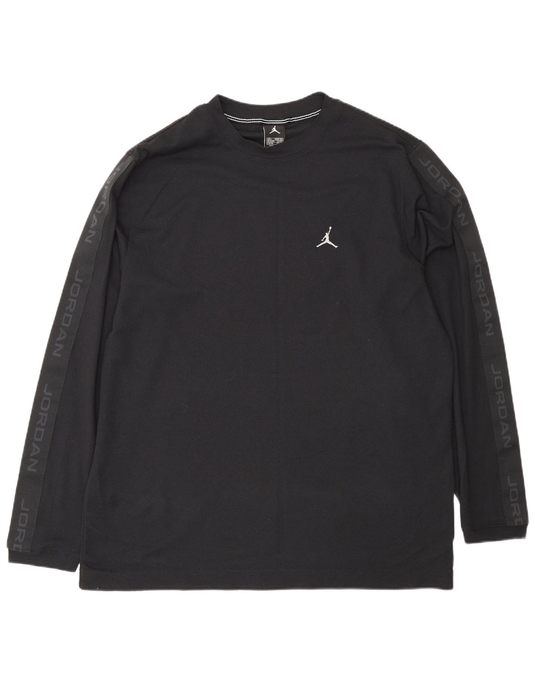 Top grafic Jordan cu mânecă lungă pentru bărbați Marea Britanie 42/44 Poliester negru mare