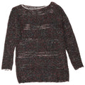 Pulover VINTAGE pentru femei cu gâtul cu barca UK 12 Medium, multicolor, pete