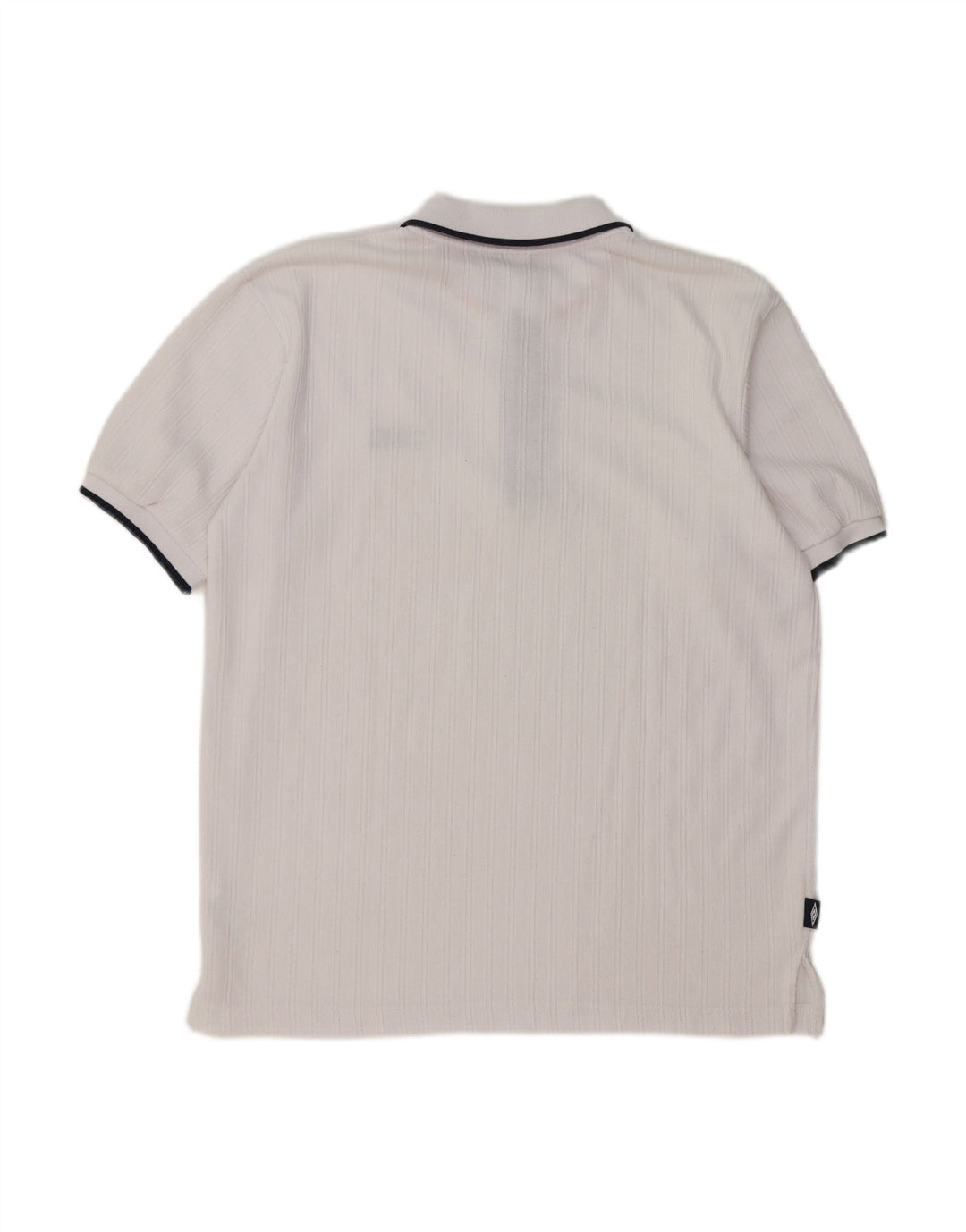 UMBRO Mens Relaxed Fit Polo Shirt Medium White Polyester