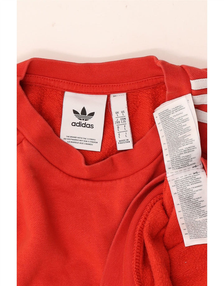 Hanorac pentru bărbați Adidas Jumper mare, roșu, bumbac