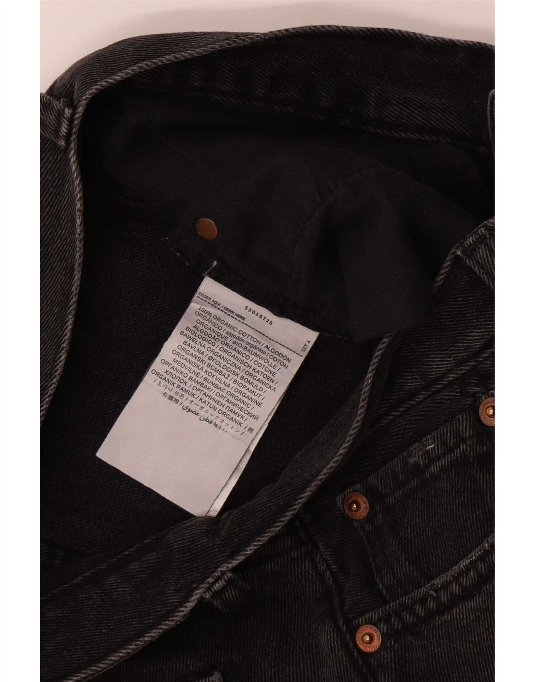Blugi drepți de damă vintage W30 L25 bumbac negru