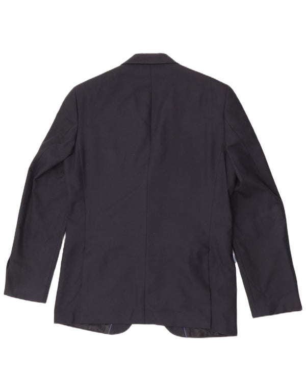 Marks & Spencer Mens 2 Button Blazer Jacket UK 38 Medium Navy Blue