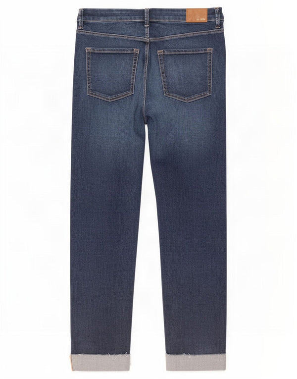 Blugi tăiați cu țigară pentru femei Marks & Spencer UK 14 Large W32 L26 Blue