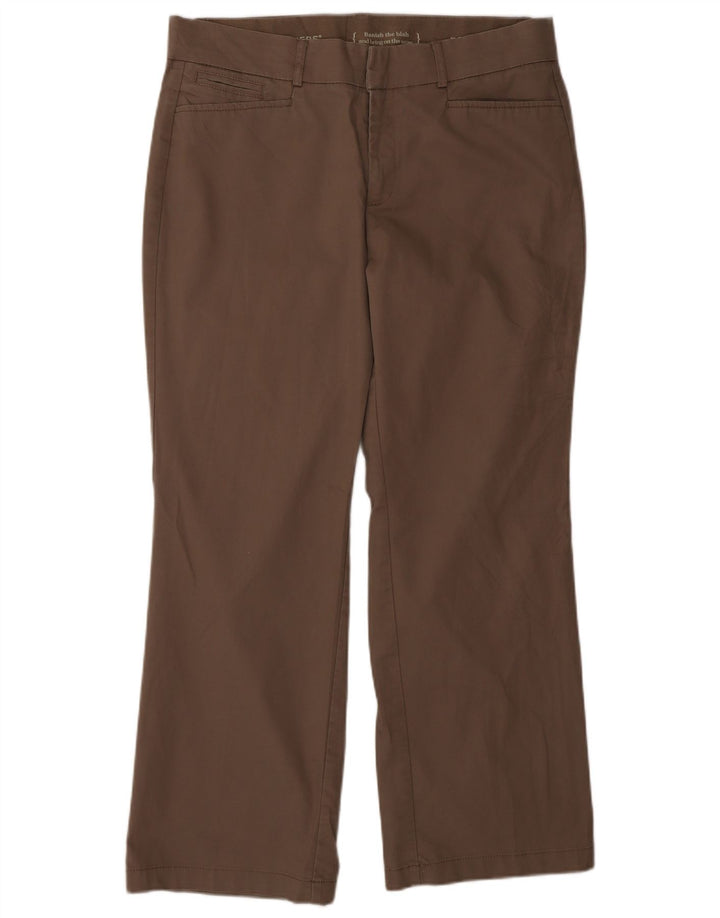 DOCKERS Pantaloni drepti casual pentru femei US 12 Large W32 L28 Maro