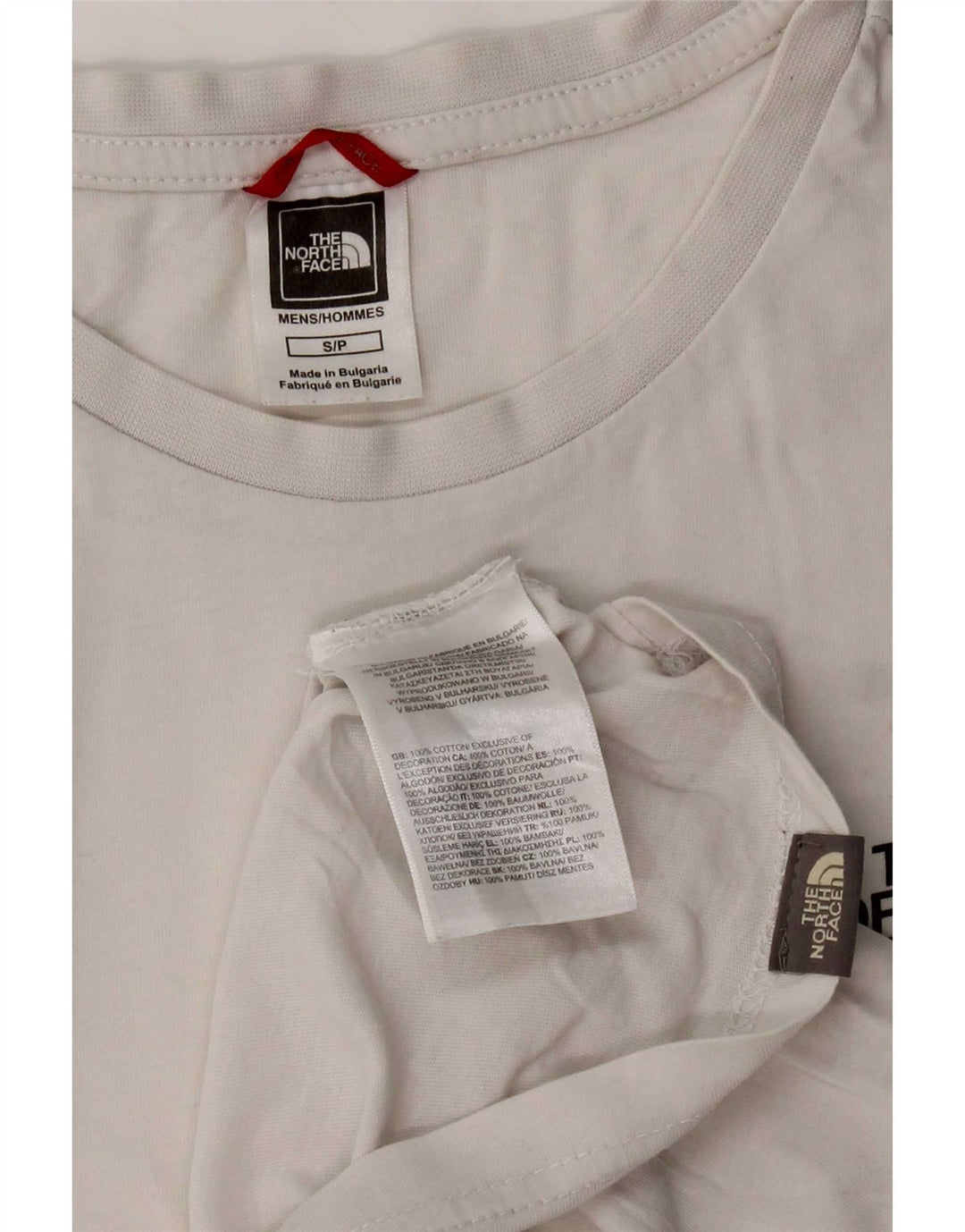 Tricou pentru bărbați The North Face Top mic, alb, bumbac