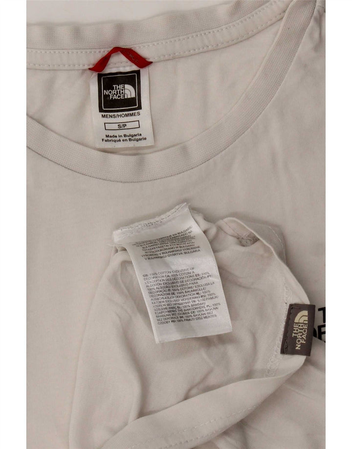 Tricou pentru bărbați The North Face Top mic, alb, bumbac