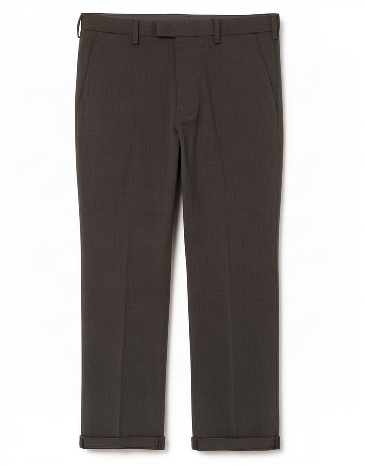 Pantaloni de costum pentru bărbați Marks & Spencer, cu ajustare normală, L36 L29, poliester gri
