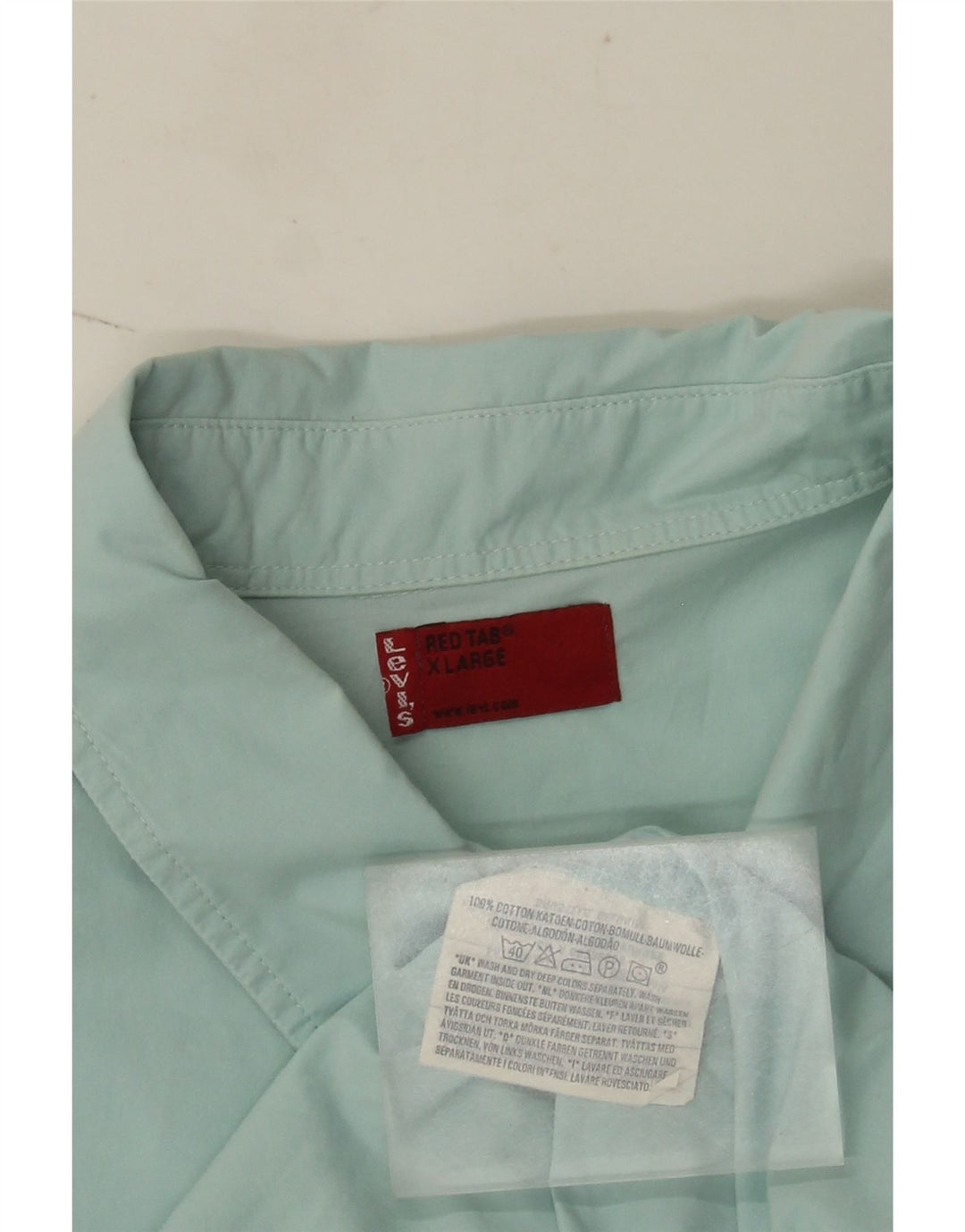 Cămașă cu mânecă scurtă Levi's pentru bărbați, bumbac albastru XL