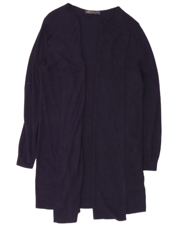 Pulover cardigan cu paragate pentru femei Marks & Spencer UK 14 Medium Bleumarin