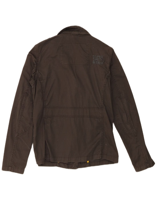 Jachetă militară Superdry pentru femei UK 14, bumbac kaki mare