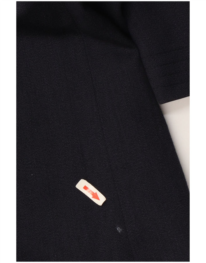 Pardesiu vintage pentru bărbați UK 42 XL Lână bleumarin