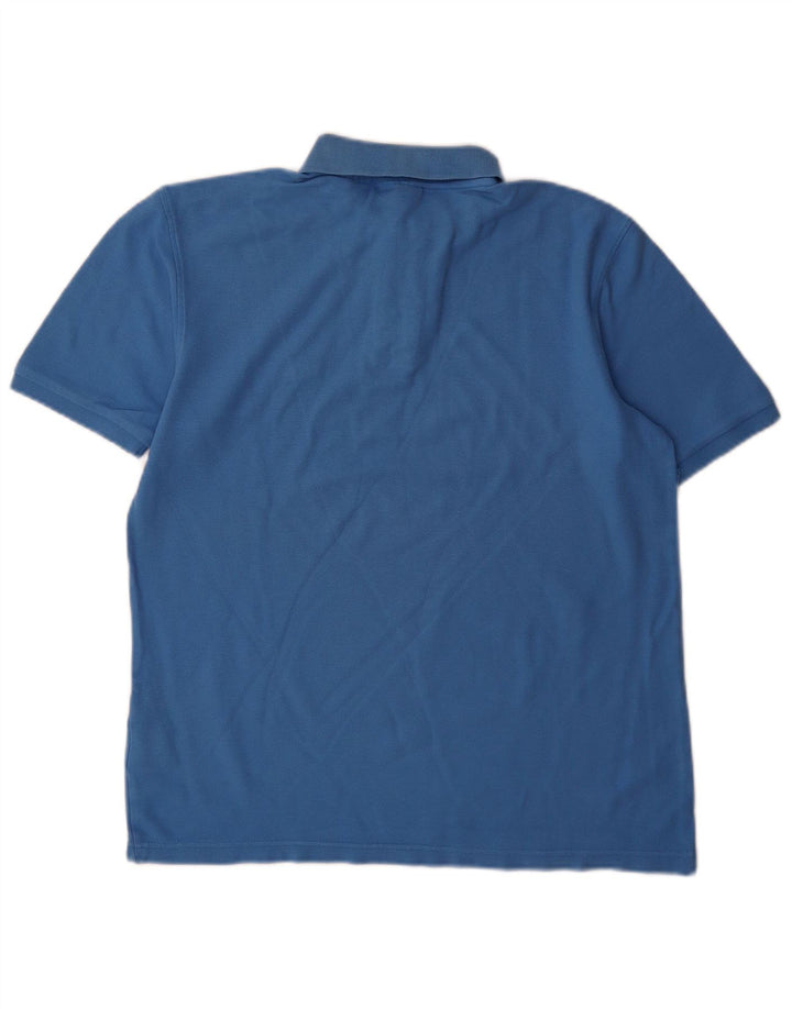 Tricou polo Fila pentru bărbați, bumbac albastru mediu