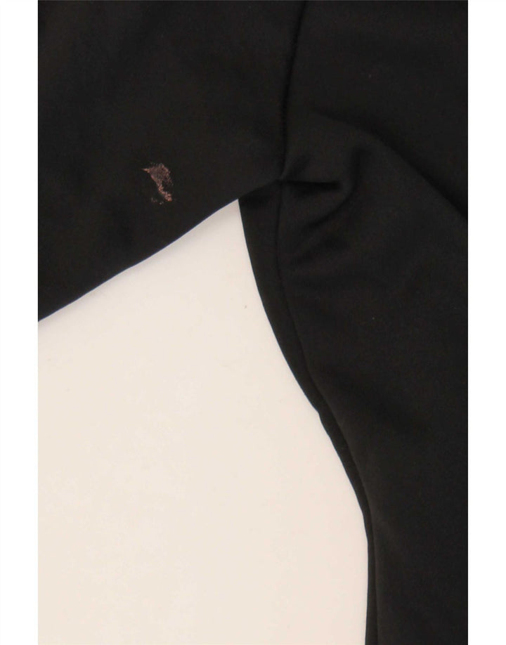 Pulover Adidas pentru femei, cu fermoar, UK 8, poliester negru mic