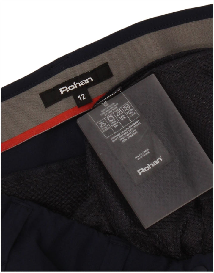 Pantaloni scurti chino Rohan pentru femei UK 12 Medium W32 Bleumarin Poliamidă