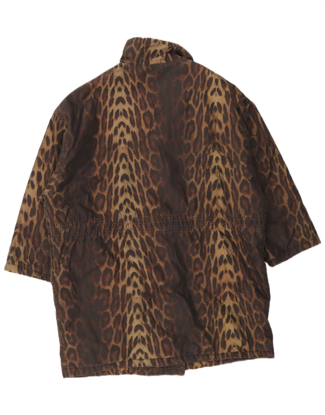 Palton supradimensionat pentru femei Preca IT 42 Maro Mediu Animal Print