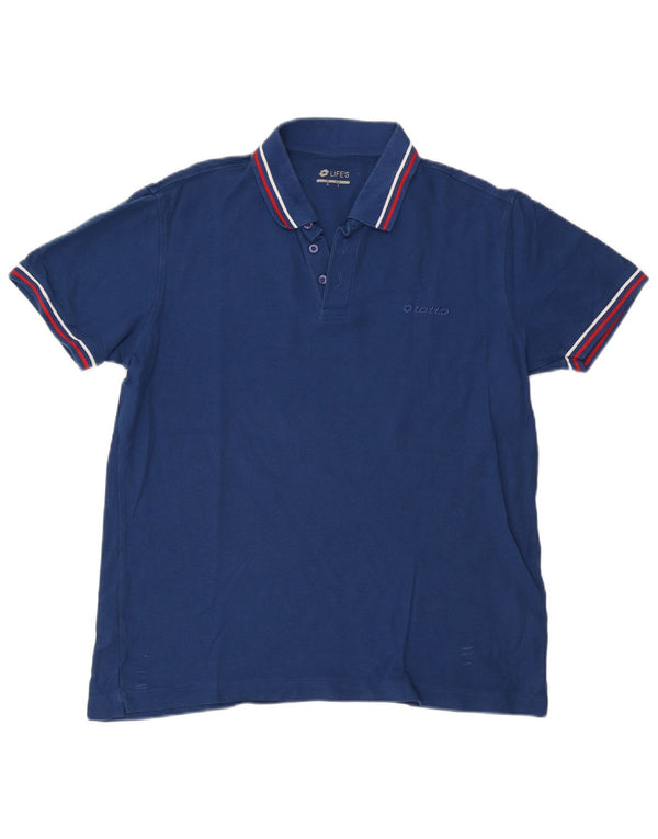 Tricou polo pentru bărbați Lotto, mare, albastru