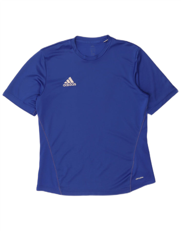 Tricou Adidas Climalite pentru bărbați Top Medium Blue Poliester
