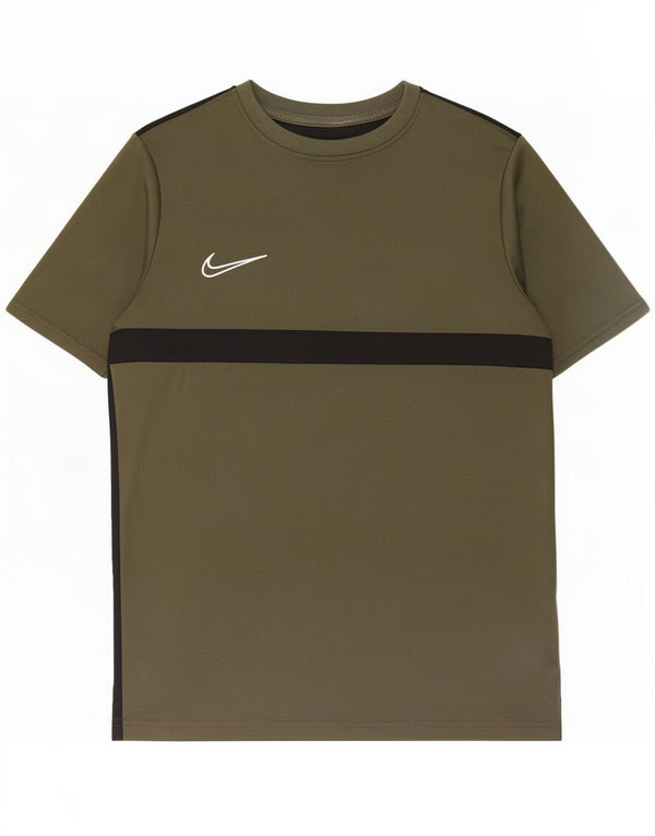 Tricou grafic Nike Dri Fit pentru băieți Top 13-14 ani XL verde colorblock