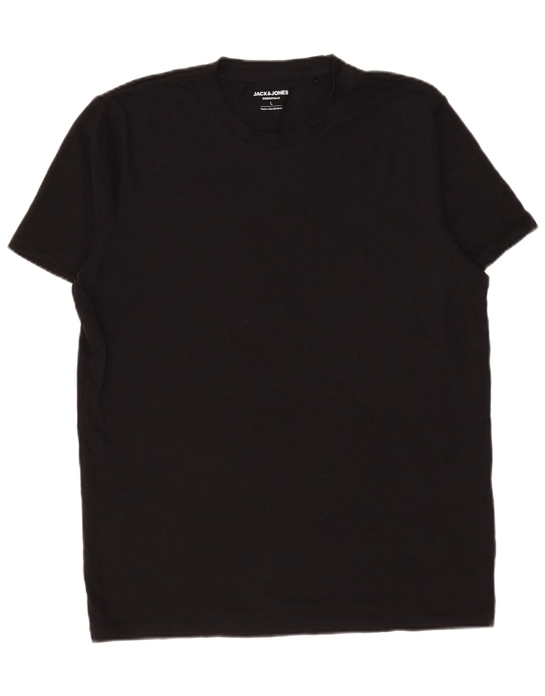 Tricou Jack & Jones pentru bărbați Top mare din bumbac negru