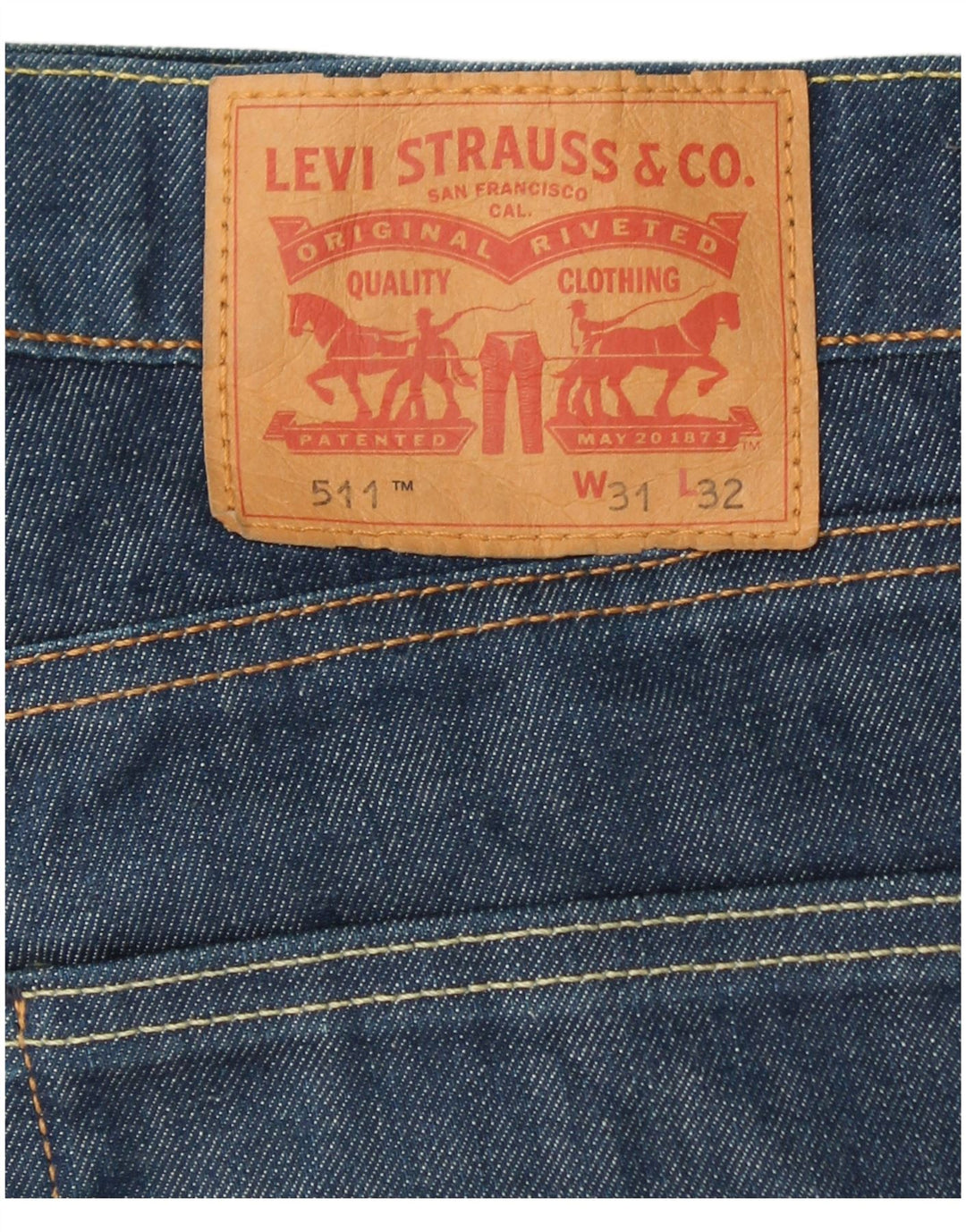 Blugi LEVI'S 511 Slim W31 L32 Bumbac albastru