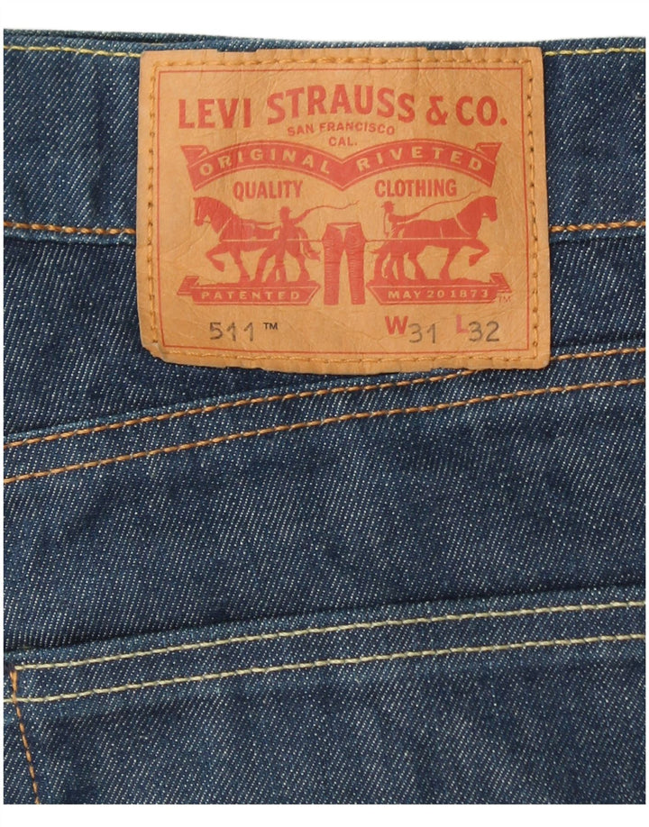 Blugi LEVI'S 511 Slim W31 L32 Bumbac albastru