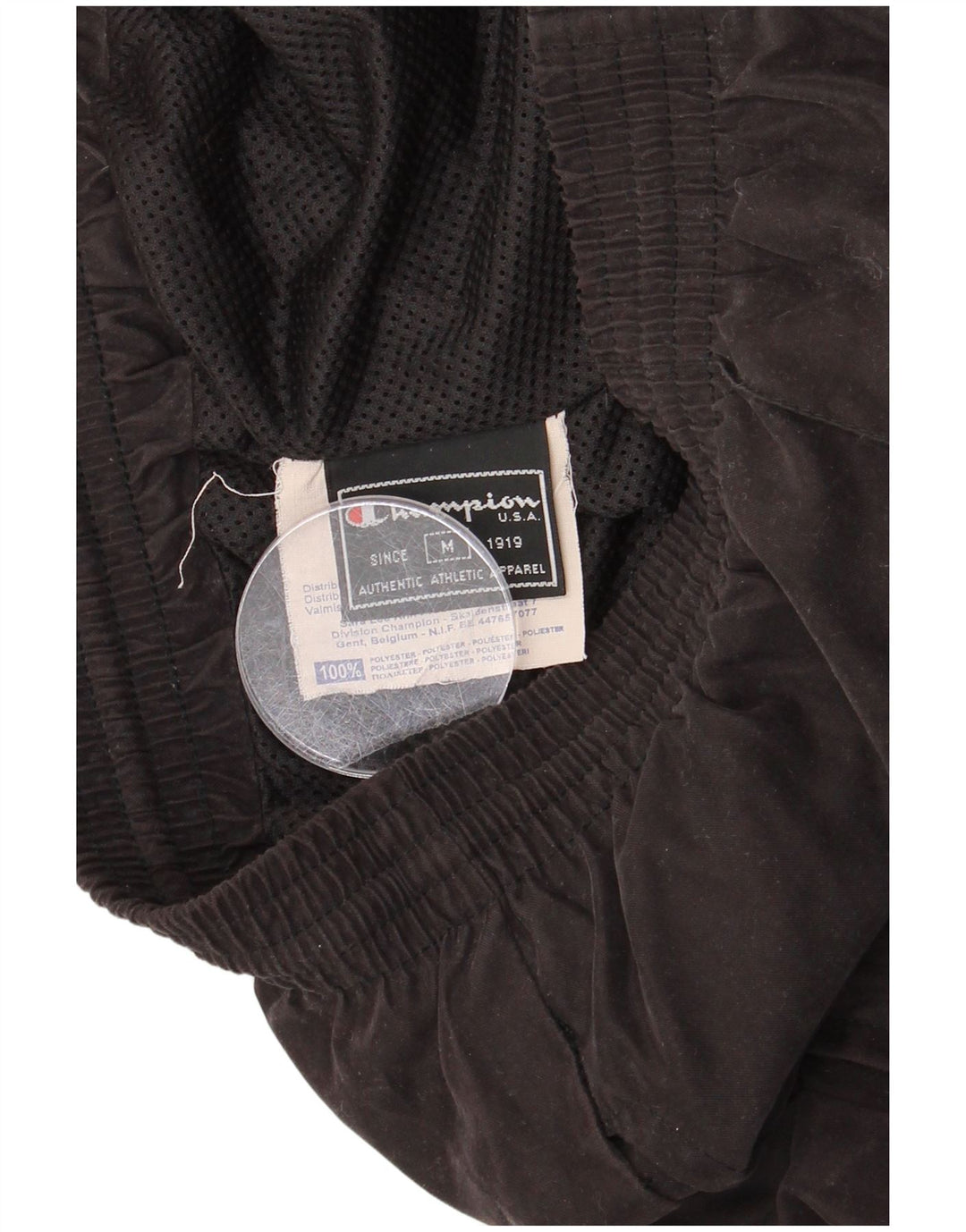 Pantaloni de trening pentru bărbați CHAMPION Poliester mediu negru