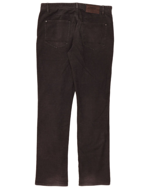 Pantaloni Timberland pentru bărbați, subțiri, din velur, L33 L34, bumbac negru