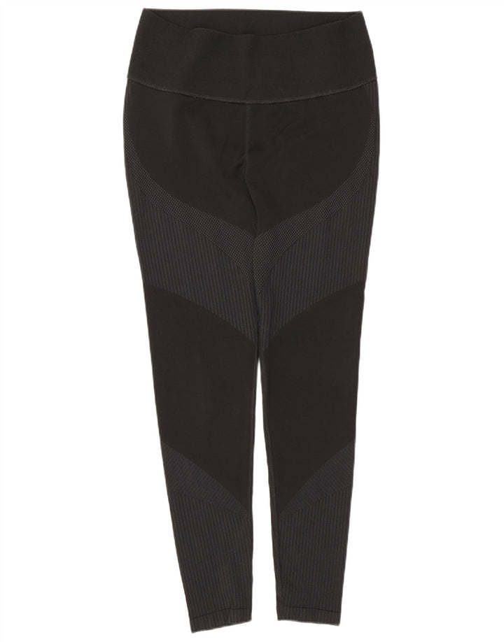 Leggings cu grafic pentru femei Puma UK 14 Large Black Striped