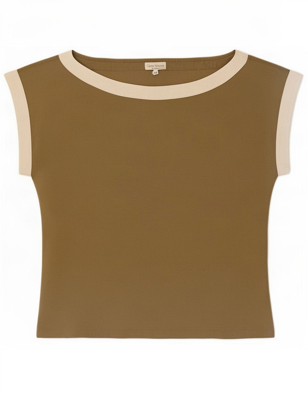 Bluză pentru femei Gianni Versace Top IT 44 Medium Khaki Colorblock Bumbac