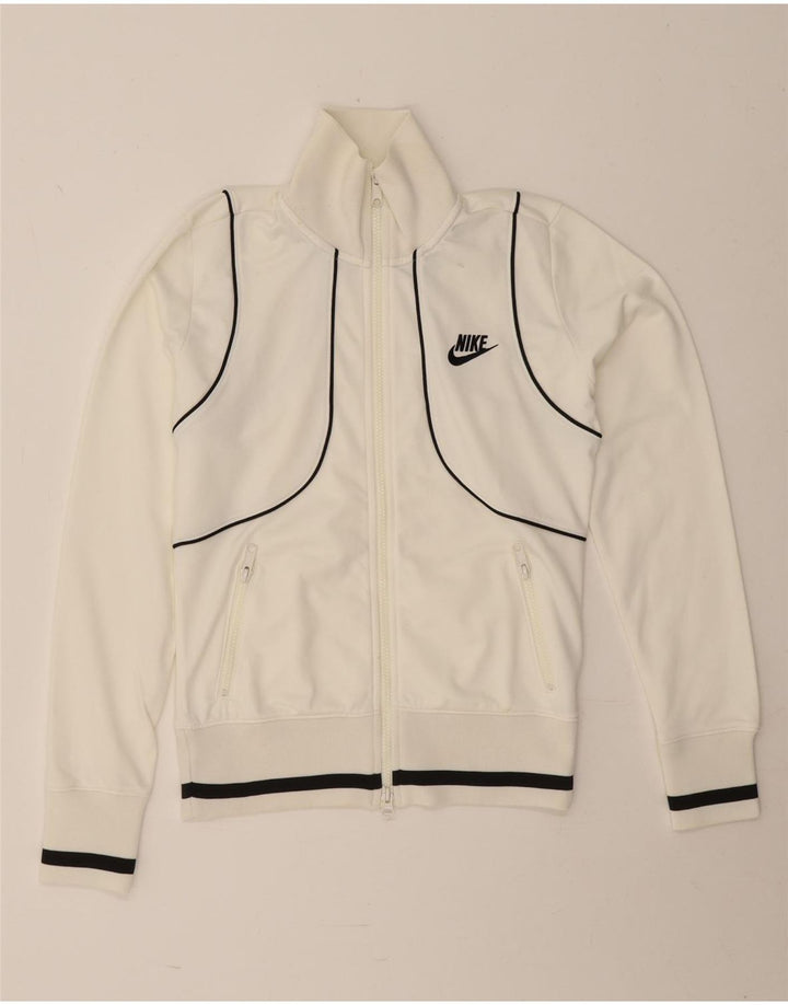 Jachetă de trening pentru femei Nike UK 8/10 Poliester alb mic