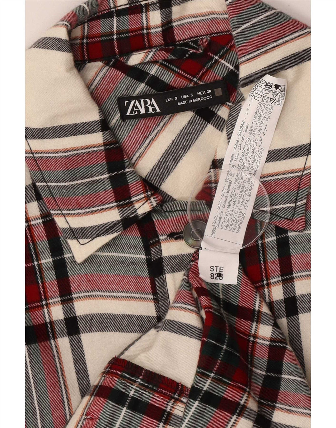 Jachetă utilitare supradimensionată pentru femei Zara UK 10, mică, multicoloră