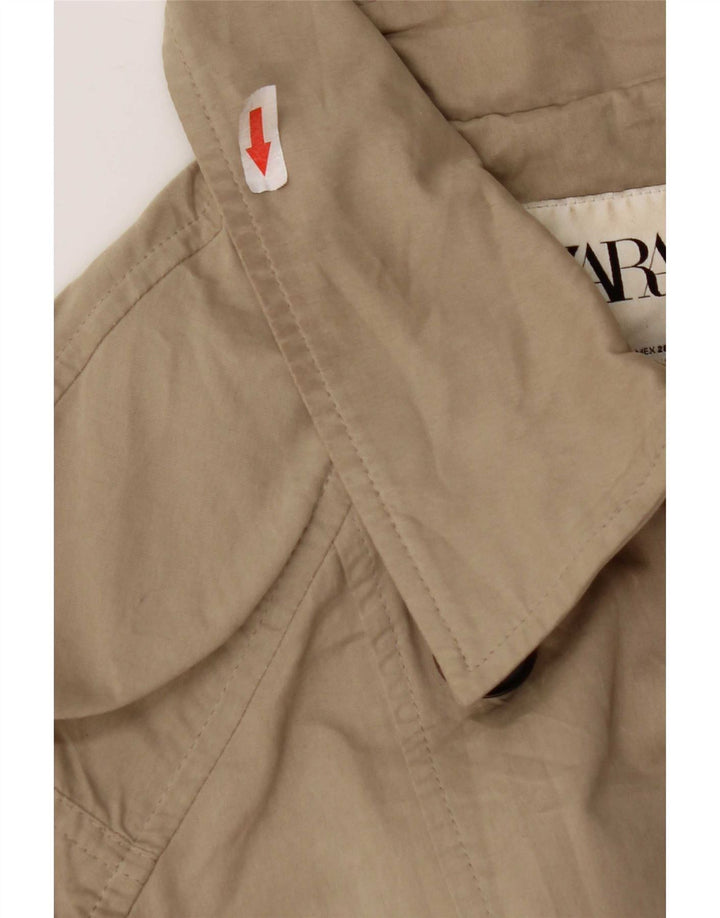 Trenci supradimensionat pentru femei Zara UK 10 Mic, bej, poliester