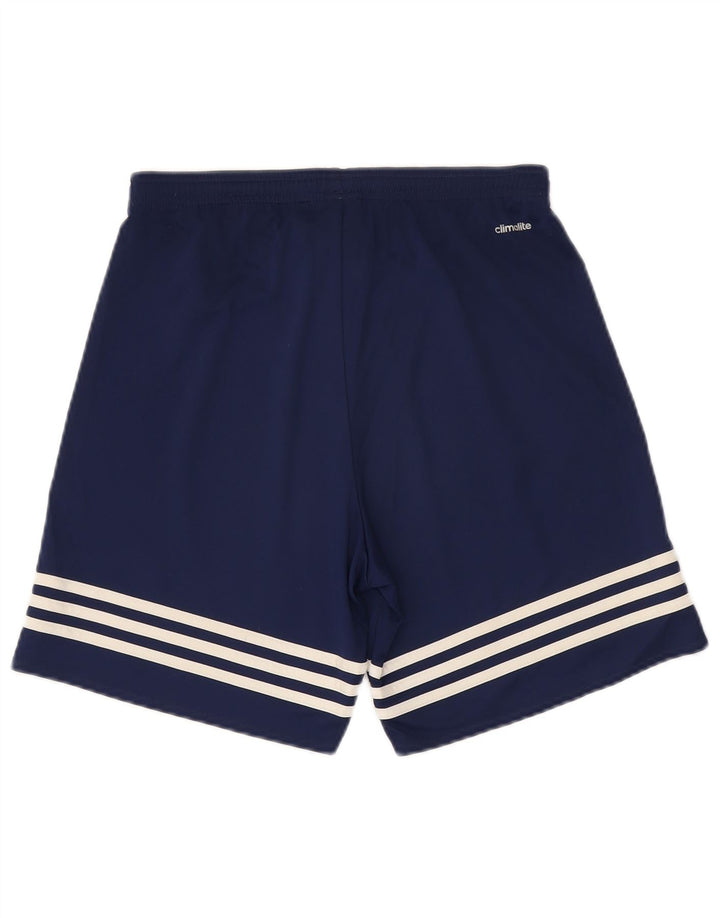 Pantaloni scurți sport pentru bărbați Adidas Climalite, poliester, albastru mic